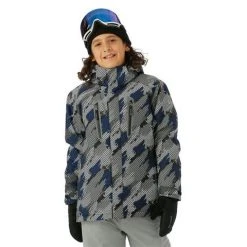 Sunice Boys Reign Jacket -The North Face Shop fw23 sunice boysreignjacket spraypaintprint model1