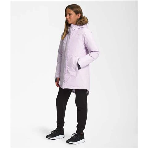The North Face North Face Girls' Hooded Arctic Parka - Lavender Fog 4 The North Face North Face Girls' Hooded Arctic Parka - Lavender Fog - Image 3